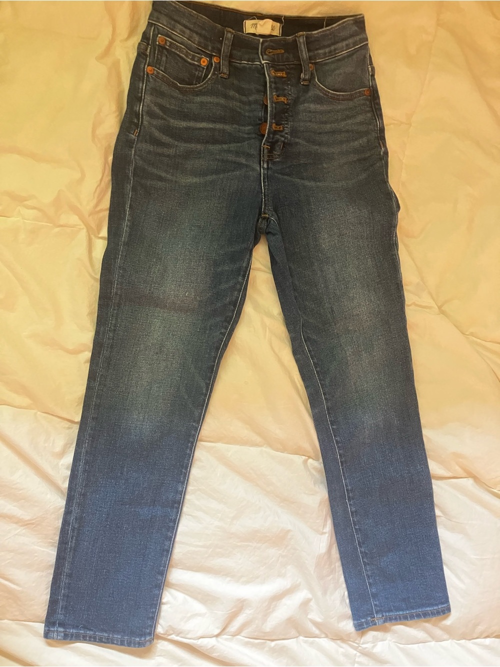 Madewell Dark Wash Cropped Ankle Jeans